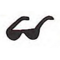 Mylar Confetti Shapes Sunglasses (5")